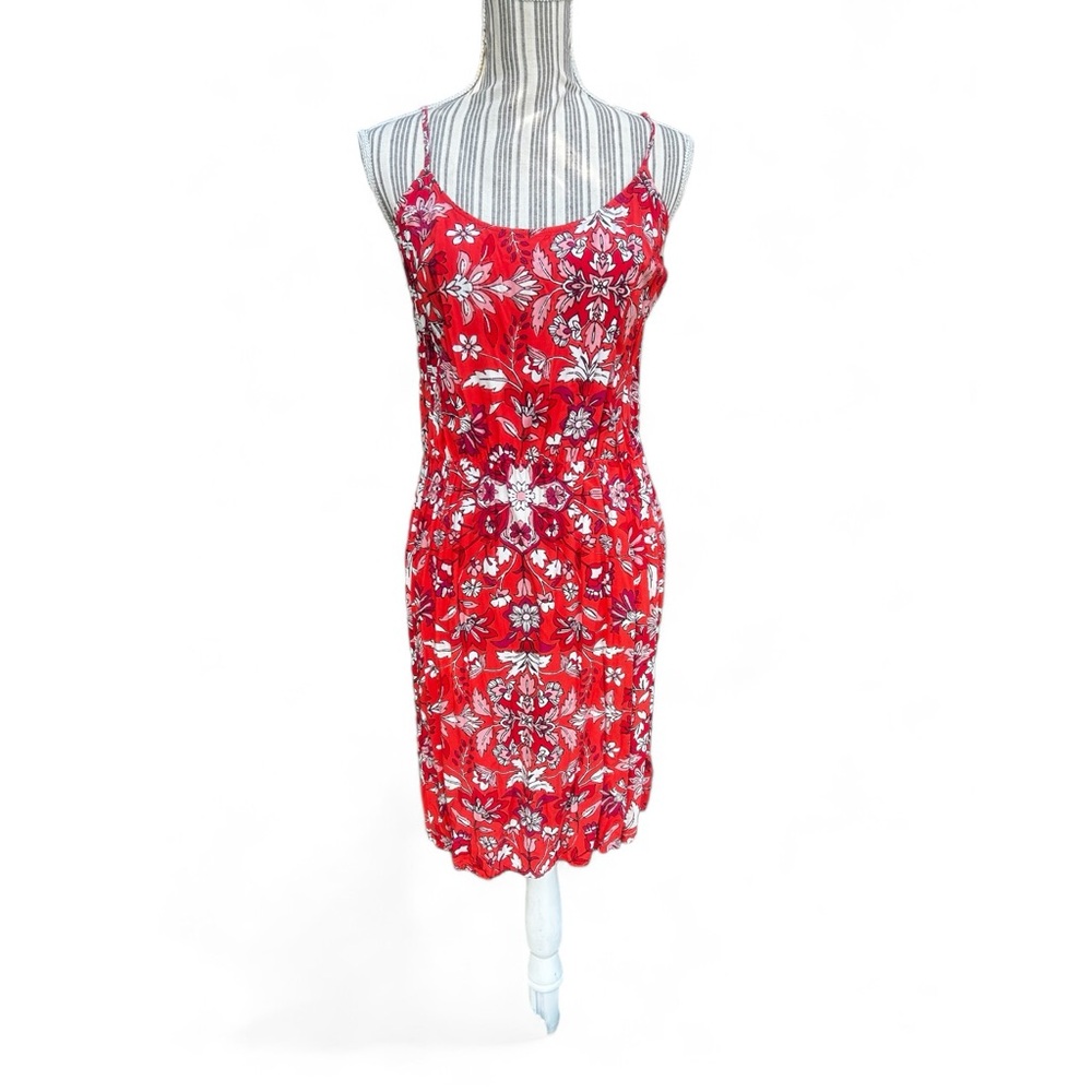 Old Navy red orange boho summer sundress large